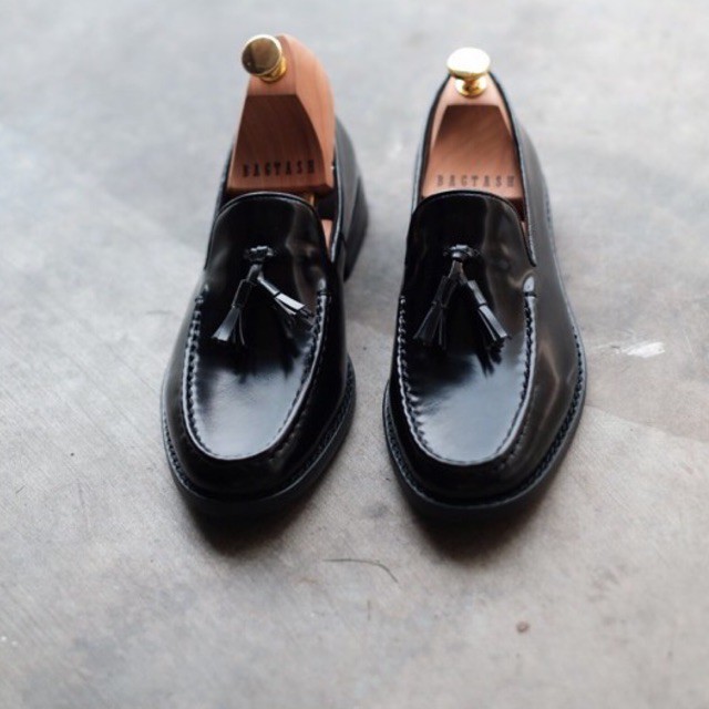 Tassel loafer all black semi premium พร้อมส่ง