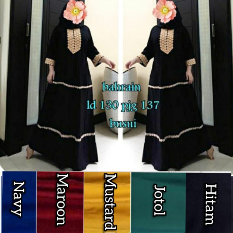 BAHRAIN JUMBO LACE LONG DRESS พร้อม