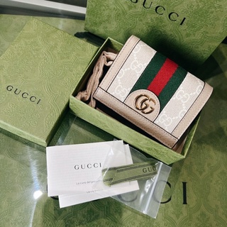 🦋สินค้าพร้อมส่ง🦋  New🤍Gucci Card &amp; Coin Holder  ใส่บัตร ใส่แบงค์ ช่องซิป