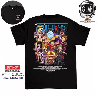 เสื้อยืด พิมพ์ลายอนิเมะ One PIECE MUGIWARA CHIBI MONKEY D LUFFY ZORO SANJI - SAKAZUKI สําหรับเด็ก