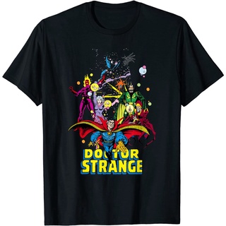 เสื้อยืดผ้าฝ้ายพิมพ์ลาย ไอเทมเด็ด!!เสื้อยืด พิมพ์ลายกราฟิก Marvel Doctor Strange สไตล์คลาสสิก สําหรับครอบครัว