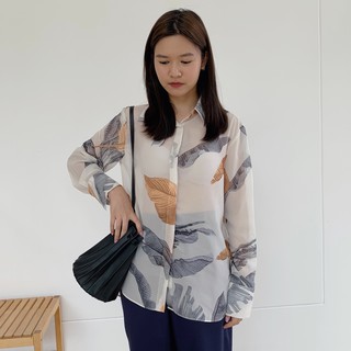 ⭕ พร้อมส่ง ⭕ Oversize Chiffon shirt เสื้อเชิ้ตชีฟอง