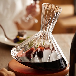 [Homyl1] Decanter ดีแคนเตอร์ เหยือกพักไวน์ เทมเทชั่น Crystal Clear Glass Horn Wine Decanter ขวดเก็บไวน์แดงขวดไวน์แก้วสร้างสรรค์