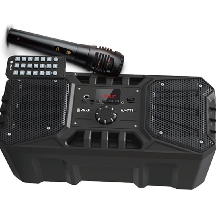 !! สินค้าแนะนำ !! AJ ลำโพงบลูทูธพกพา พร้อมไมค์ มีแบตเตอรรี่ในตัว รุ่น AJ-777N - เสียงดี พกพาสะดวก ใช