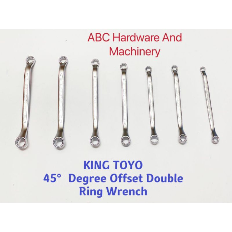 KING TOYO 45 OFFSET DOUBLE RING WRENCH [1 หน่วย]
