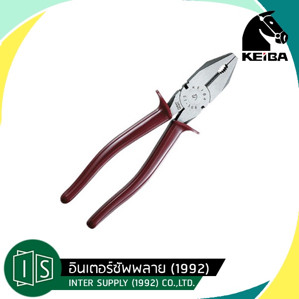 KEIBA คีมปากจิ้กจกด้ามแดง ET-506 6" / ET-507 7" / ET-508 8"