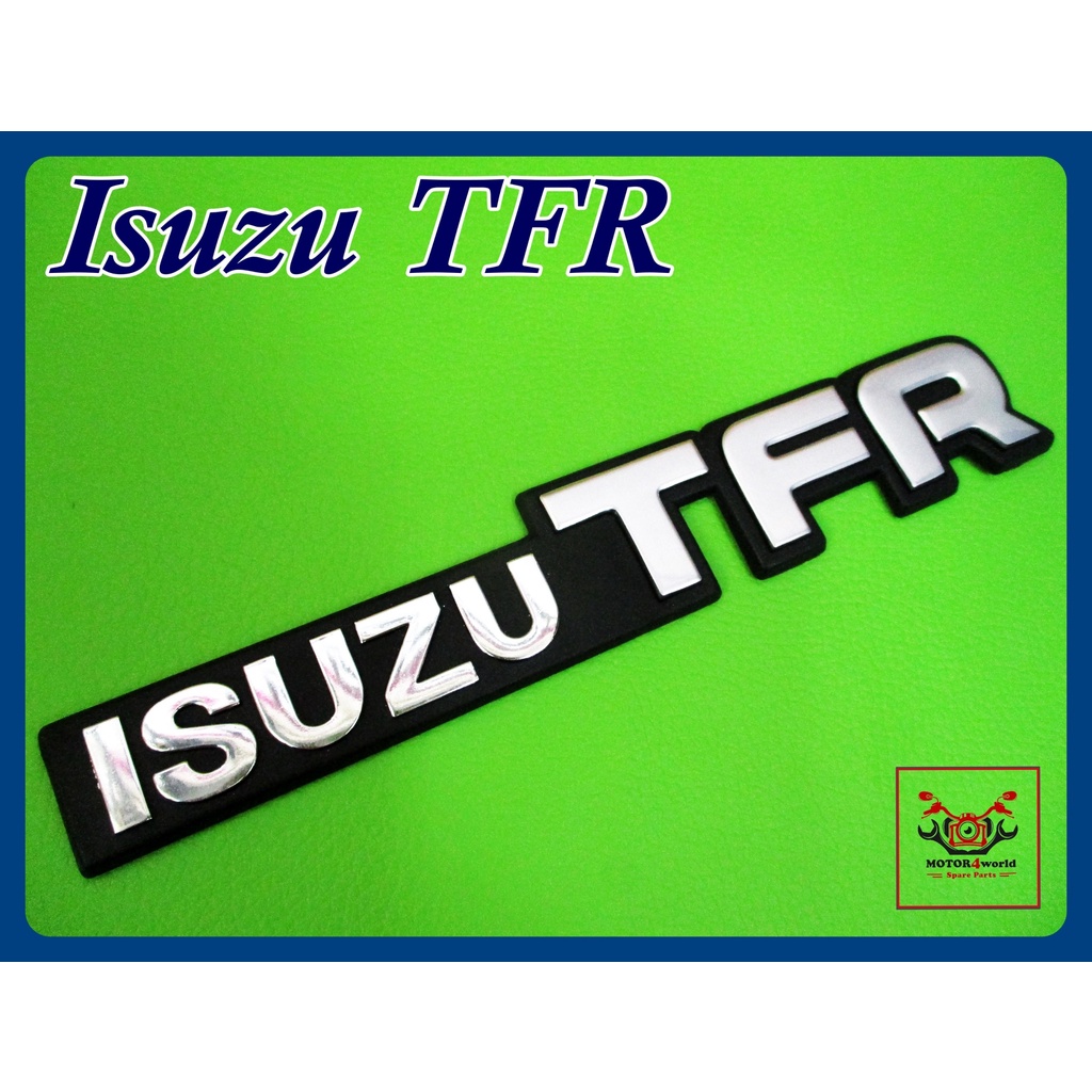 DOOR SIDE STICKER "CHROME" (21x3 cm.) Fit For "ISUZU TFR" // โลโก้ สติ๊กเกอร์ ข้อความ สีโครเมี่ยม พร้อม กาวติด
