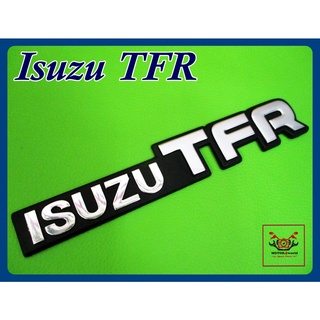 "ISUZU TFR" DOOR SIDE STICKER "CHROME" size 21x3 cm. // โลโก้ สติ๊กเกอร์ ข้อความ ISUZU TFR สีโครเมี่ยม พร้อมกาวติด