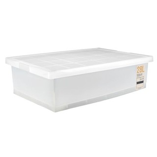 JCJ กล่องอเนกประสงค์พร้อมฝาล็อก รุ่น 5224 ความจุ 28 ลิตร ขนาด 40.9 x 59 x 16.6 ซม. สีขาว