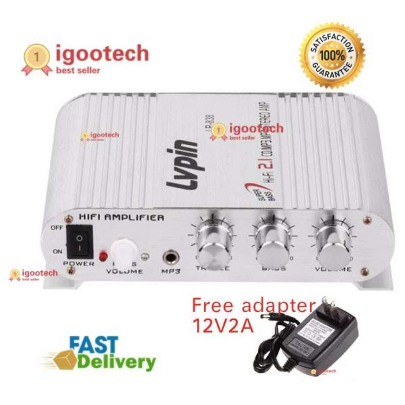 iremax Lvpin lp-838 ตัวยอดฮิต 2.1 CH มีช่องต่อซับเบสแยก ตัวเครื่องสีบรอนส์ แถมอะแด็ปเตอร์ Free adapt