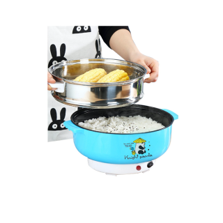 โปรโมชั่น : หม้อไฟฟ้า 22cm หม้อชาบู หม้ออเนกประสงค์ แถมฟรี ทัพพี