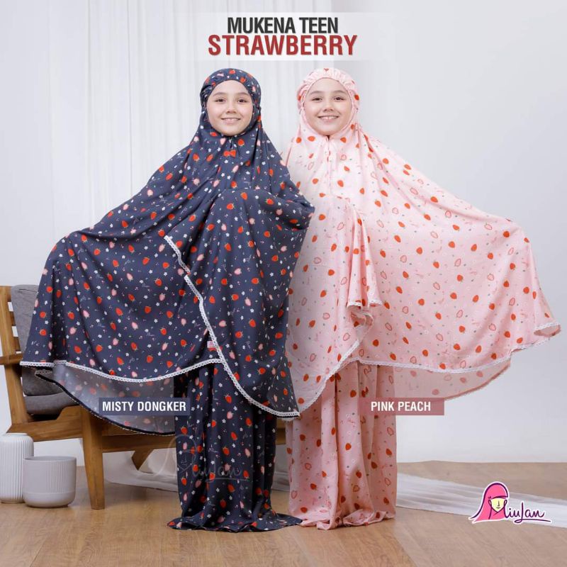 Mukena Teen Strawberry / Mukena Dependent Children / Mukena Motif / Mukena Last / Mukena Strawberry 