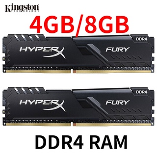 ใหม่ Kingston Hyperx Fury Ddr4 Cl15 Dimm ชุดหน่วยความจํา 4Gb 8Gb Ddr4 2133Mhz 2400Mhz 2666Mhz 3200Mhz Dimm หน่วยความจํา Dimm สีดํา