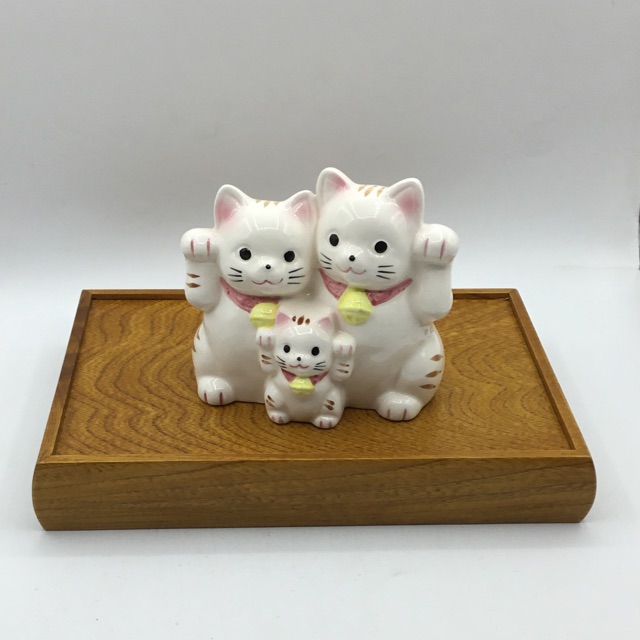แมวกวักญี่ปุ่น งานเซรามิค สินค้าญี่ปุ่นมือสอง