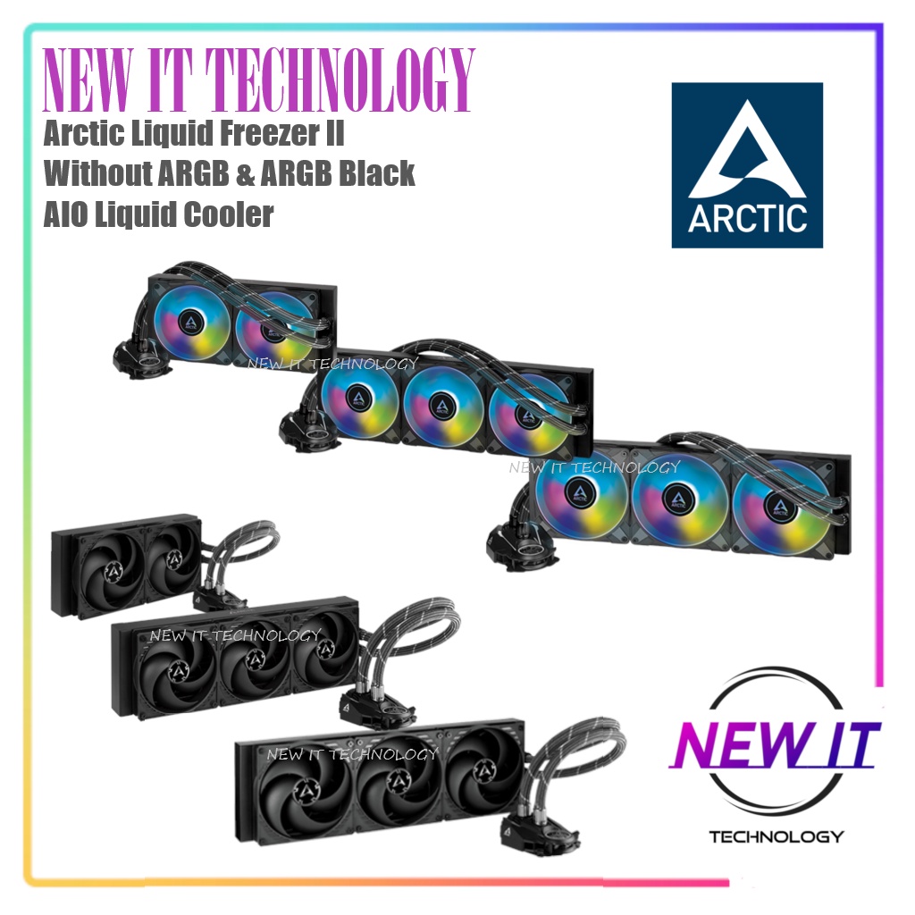 Arctic Liquid Freezer II & III & III Pro 240 280 360 420 ไม่มี ARGB&ARGB AIO Liquid Cooler (240mm,28