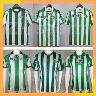 เสื้อกีฬาแขนสั้น ลายทีมฟุตบอล Real Betis 03 04 76 77 93 94 95 97 ชุดเหย้า