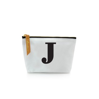 กระเป๋า ALPHABET  Pouch Coin Bag  WHITE  J