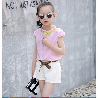 250 : เสื้อผ้าเด็ก พร้อมส่ง - ชุดเซ็ต 2 ชิ้น เสื้อ + กางเกง   (แฟชั่นเกาหลี ญี่ปุ่น สำหรับ เด็กเล็ก เด็กโต)