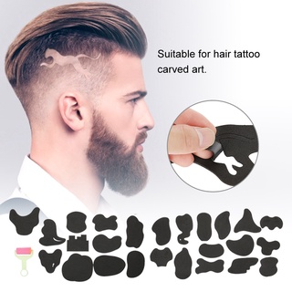 Health &amp; beauty Hair Tattoo Carved Template Styling Dye Coating Patterns Salon Barber Tools