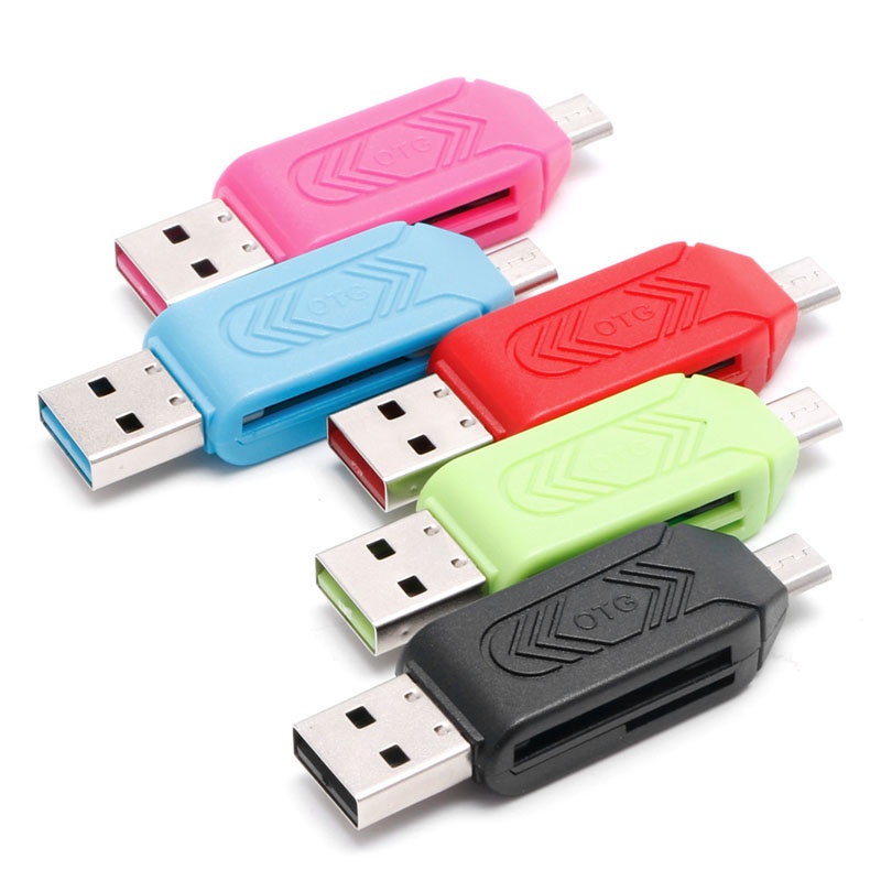 Vivi อะแดปเตอร์การ์ดรีดเดอร์ Micro USB SDXC SD TF USB 2.0 OTG #7