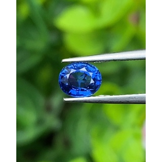 พลอย ไพลิน blue sapphire ซีลอน (Ceylon) 0.68 กะรัต (Cts.) พลอยแท้ อัญมณีมงคลประจําวันเกิด