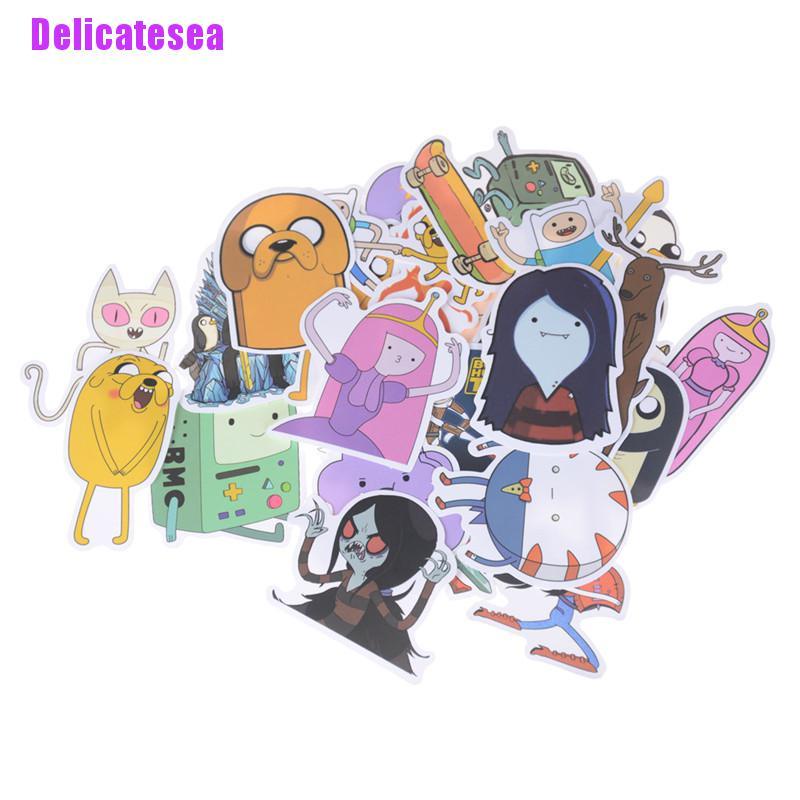 Delicatesea&gt; สติกเกอร์ ลายการ์ตูน Adventure Time สําหรับตกแต่งกระเป๋าเดินทาง สเก็ตบอร์ด แล็ปท็อป 30 ชิ้น /