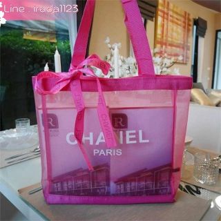 Chanel Cosmetic Shopping Bag with Ribbin ของแท้ ราคาถูก