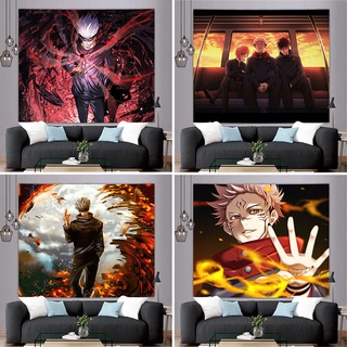 ผ้าแขวนตกแต่ง ผ้าแขวนผนัง ผ้าแขวน อนิเมะ Jujutsu Kaisen one piece Demon Slayer DRAGON BALL Anime Wall covering แขวนผ้า