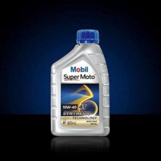 Mobil1 Supermoto 10W-40 กึ่งสังเคราะห์ ขนาด 0.8ลิตร