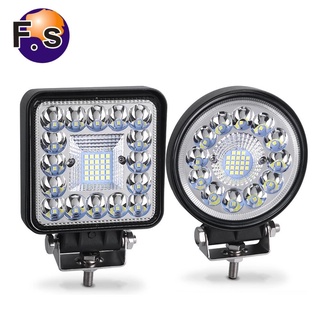 รุ่นใหม่ LED ติดรถยนต์ 12-24v ไฟสปอร์ตไลท์รถยนต์ ไฟหน้ารถ ไฟท้าย ไฟช่วยตัดหมอก สว่างมาก 123-180w