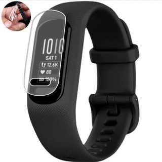 สําหรับ Garmin Vivosmart 5 สมาร์ทวอทช์ ป้องกันเต็มหน้าจอ ป้องกันการกระแทก นิ่ม PET ใส ฟิล์มป้องกัน (ไม่ใช่กระจก)