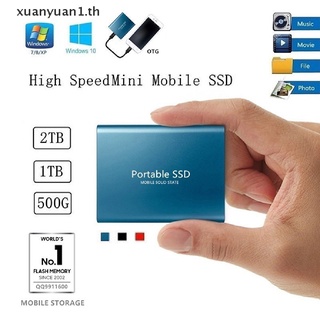 Xuan ฮาร์ดดิสก์มือถือ SSD 4TB 2TB 1TBGB Type C USB3.1 แบบพกพา