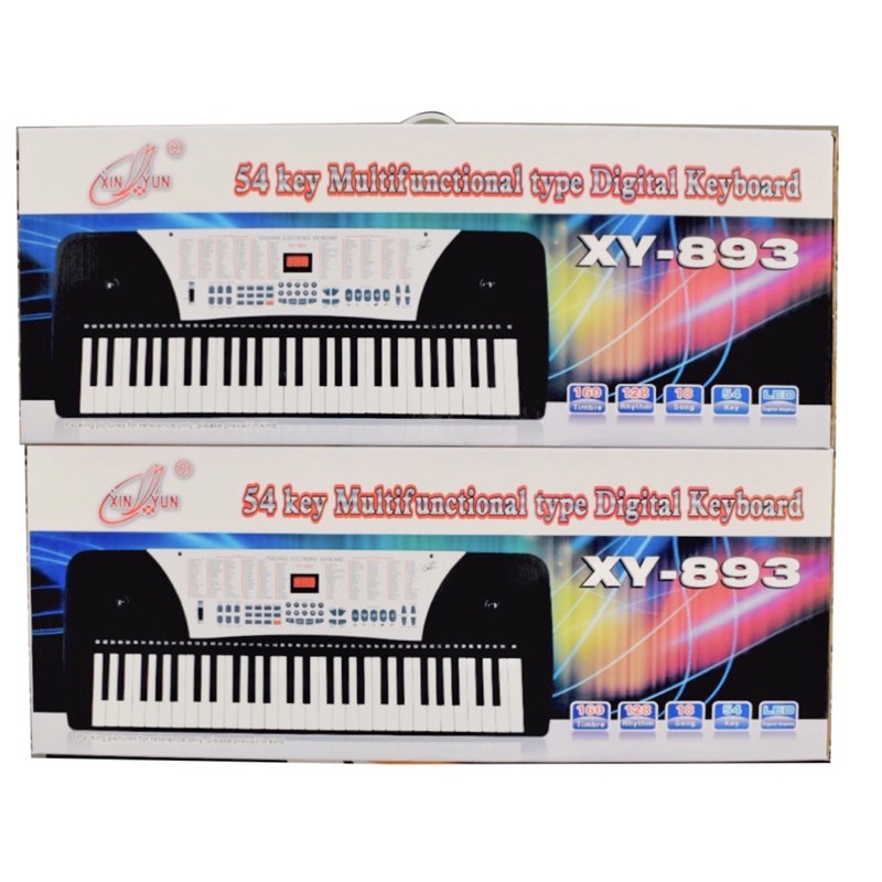 คีย์บอร์ดไฟฟ้า 54 คีย์ รุ่น XY-893 New (54 Key Electronic Keyboard) (ราคาขาย 3,990 บาท)