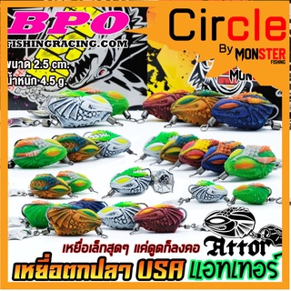 เหยื่อตกปลา เหยื่อปลอม กบยาง ATTOR แอทเทอร์ 2.5 cm. USA FISHING &amp; BPO