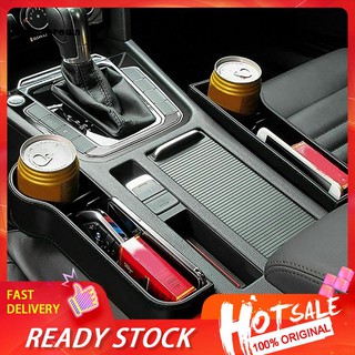 RAIN_Left Right Auto Car Seat Crevice Plastic Storage Box Cup Phone Holder Organizer