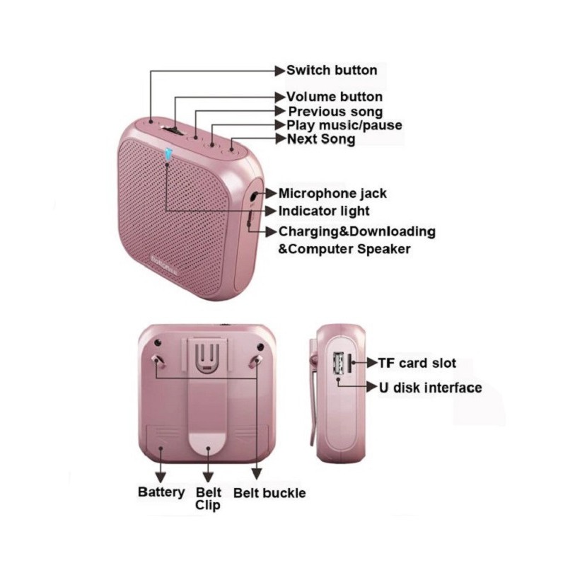 เล็กพกง่าย❗ ไมค์ช่วยสอน Rolton K400 ลำโพงช่วยสอน อุปกรณ์ช่วยสอนของครู โทรโข่ง