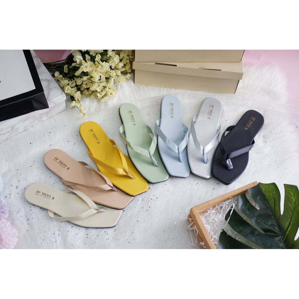 ลดราคาพิเศษ-BP038-004-รองเท้าหนีบสีพื้นสุดสวย7สี