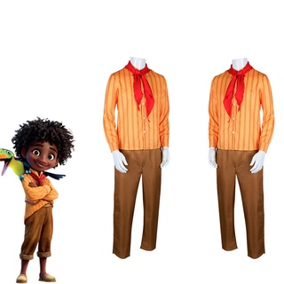 Disney Encanto Antonio Camilo Madrigal Cosplay Costume Shirt Pants Halloween Suit Adult Kids