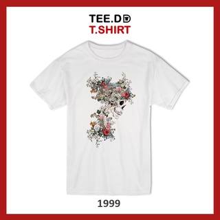 TEE.DD.TSHIRT เสื้อยืด Skull &amp; Flower มีหลายทรง หลายสี ใส่ได้ทั้งชาย-หญิง ผ้านุ่มใส่สบาย ไม่ย้วย ไม่ต้องรีด