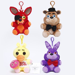 15 เซนติเมตรเฟรดดี้ FNAF ตุ๊กตาของเล่นเฟร็ดดี้หมีบอน Chica Foxy ตุ๊กตาจี้พวงกุญแจนุ่มยัดไส้ของเล่นตุ๊กตา