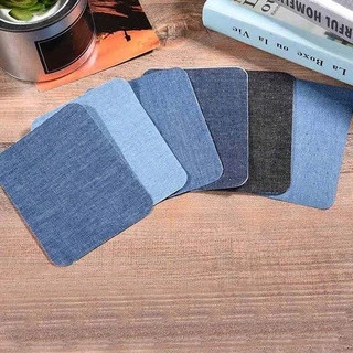 IOKDEALS1 4/12PCS ผ้า Patch ซ่อมกางเกง Applique กางเกงยีนส์ DIY