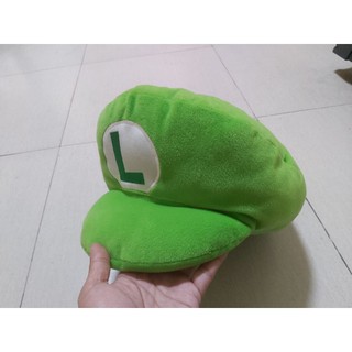 ISUPER MARIO BROS LUIGI CAP MODEL CUSHION