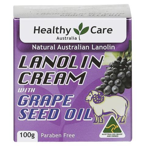 Healthy Care Lanolin Cream With Grape Seed 100g