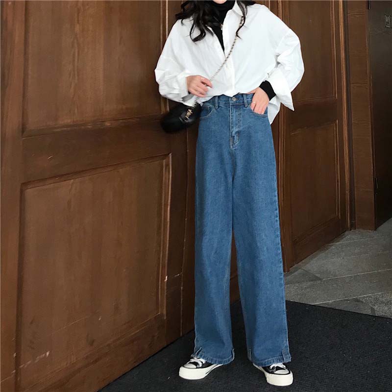 Chao กางเกงยีนส์สไตล์เกาหลีสำหรับผู้หญิง Myat