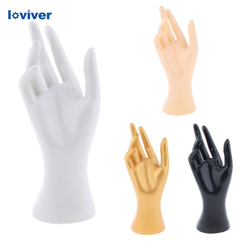 [Loviver] หุ่นมือขวา 8.5 นิ้ว สีขาว สําหรับโชว์เครื่องประดับ นาฬิกาข้อมือ