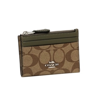 COACH MINI SKINNY ID CASE IN SIGNATURE CANVAS