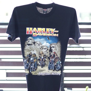 HH เสื้อยืดharley davidsonผ้านุ่มคอฟิตไม่มีข้างcotton100%ไซส์SMLมีมากกว่า40แบบ เสื้อยืดผ้าฝ้าย