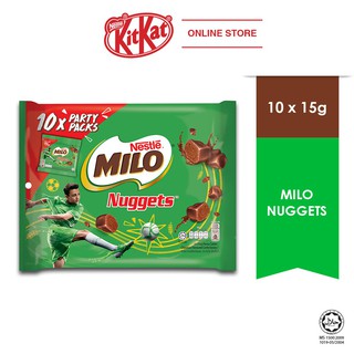 (ห่อใหญ่) ไมโลนักเก็ต Nestle MILO Nuggets (15กรัม×10ห่อ)