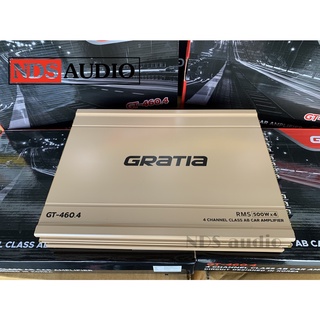 (จัดส่งด่วน) เพาเวอร์คลาสเอบี 4CH AB Gratia GT-460.4 500w*4 สัญชาติเกาหลี เสียงใส รายละเอียดดี