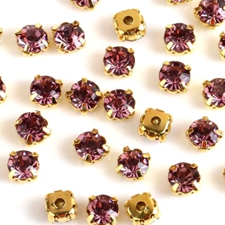กรงเล็บเพชรคริสตัล Rhinestone DIY สําหรับเย็บผ้า 100 ชิ้น / แพ็ค